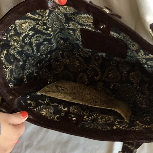 Brighton woven straw with leather tote - Picture 4 of 4